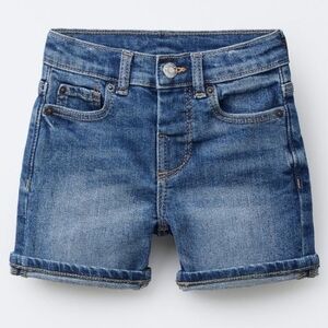 Zara Boys Blue Denim Shorts with Classic Five-Pocket Style